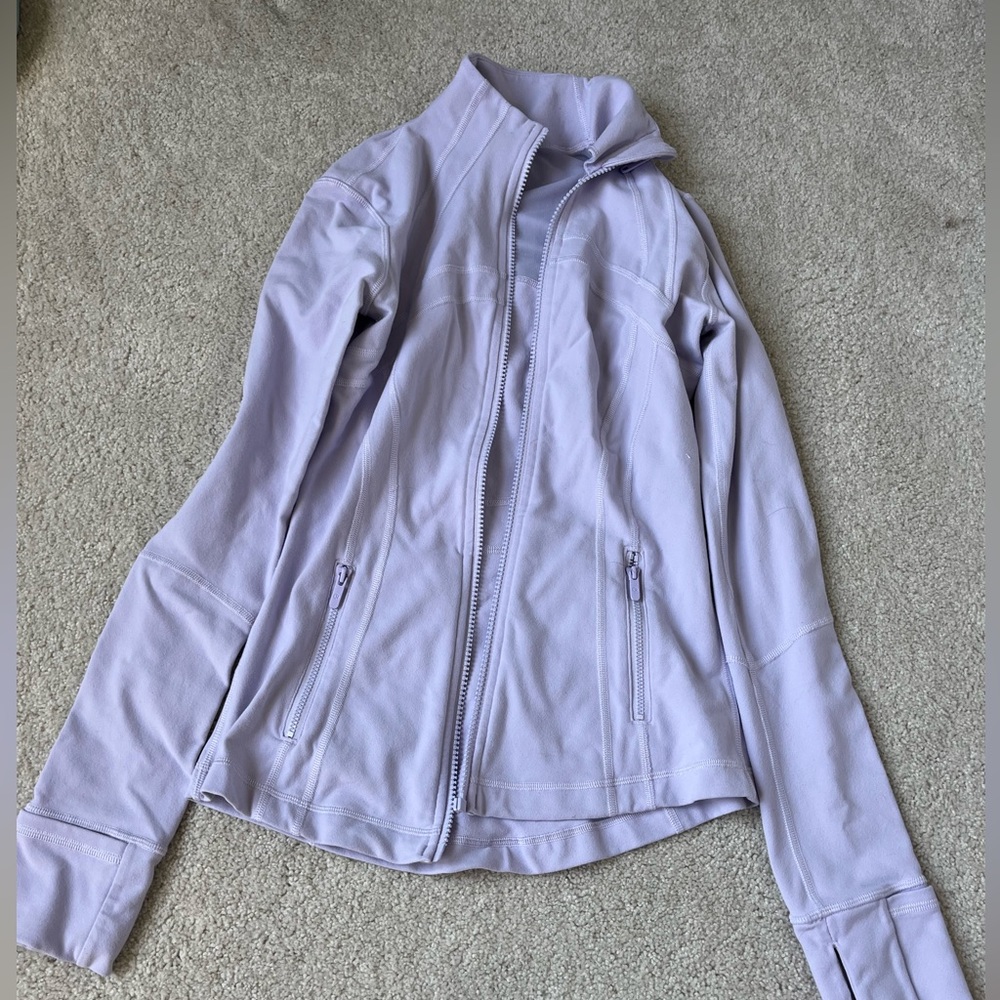 Lavender colored Lululemon define jacket